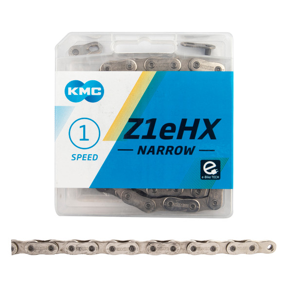 Kmc Chain Z1Ehx Narrow +Ol 1-Speed Silver/Silver 112L