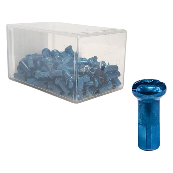 Dt Swiss Spoke Nipple Alloy 2.0X12Mm Blue Box Of 100