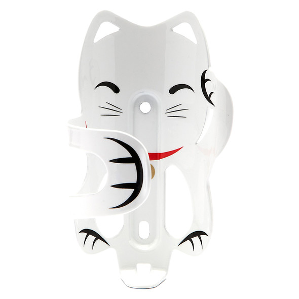 Portland Design Works Bottle Cage Lucky Cat-Cage Alloy White