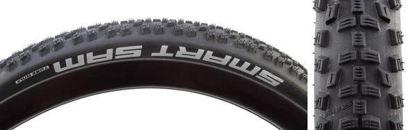 Schwalbe Tire Smart Sam 26X2.25 Perf Black/Bsk Addix E25 Wire