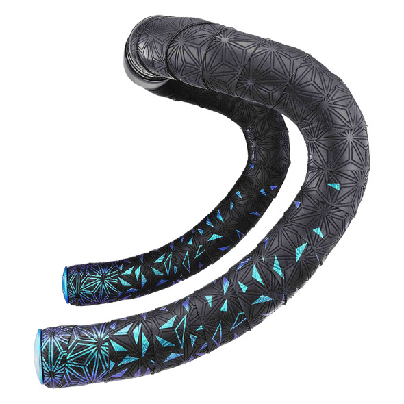 Supacaz Tape & Plugs Super Sticky Kush Star Fade Blue-Refractor Blue