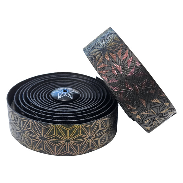 Supacaz Tape & Plugs Super Sticky Kush Star Fade Fire-Refractor Black