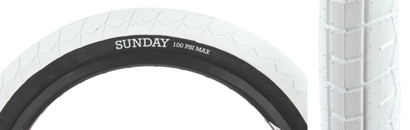 Sunday Tire Current V2 20X2.4 White/Black Wire