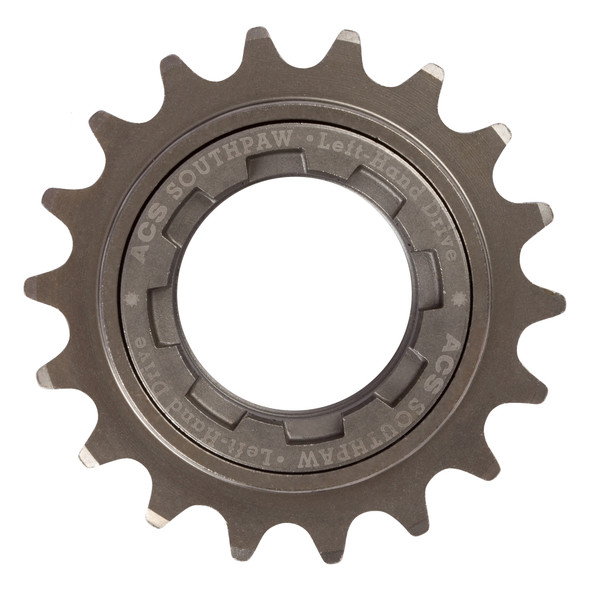 Acs Freewheel Single 18-Tooth Southpaw Left Hand Drive Gray 3/32