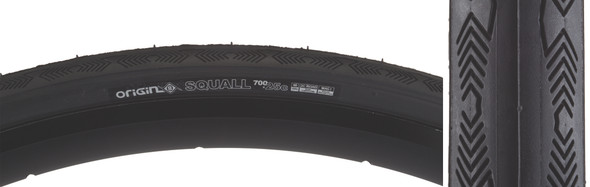Origin8 Tire Squall 700X25 Wire Belt Black/Black