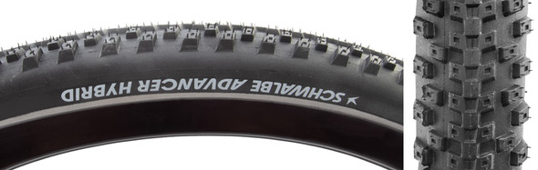 Schwalbe Tire Advancer Hybrid 27.5X2.25 Active P-Guard Black/Bsk/Ref Green Compound Wire
