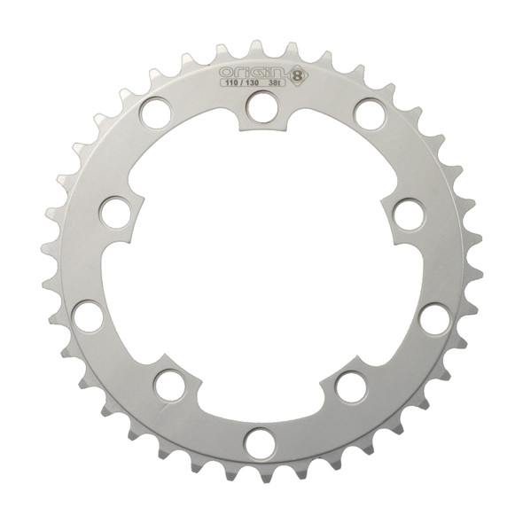 Origin8 Chainring 10H 38-Tooth 110/130 Silver 3/32