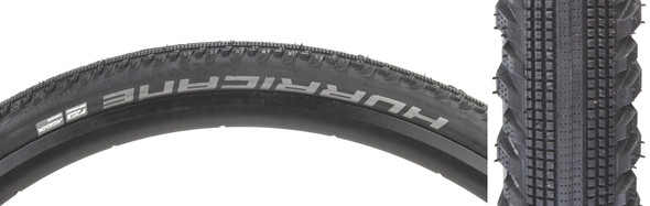 Schwalbe Tire Hurricane 700X40 Perf Black/Bsk Addix Wire