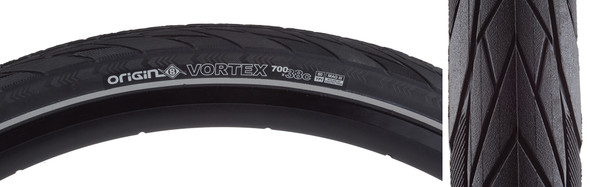 Origin8 Tire Vortex 700X38 Wire Belt Black/Black/Ref