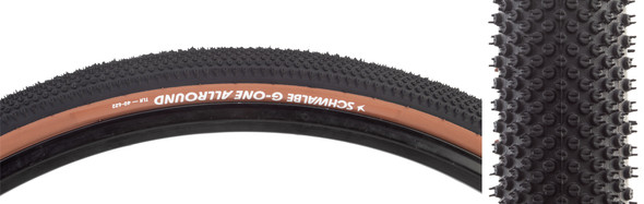Schwalbe Tire G-One Allround 700X40 Perf R-Guard Black/Brz Addix Tlr E25 Fold
