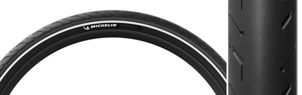 Michelin Tire City Street 27.5X2.2 Black/Black Wire/3X62 Magi-X/Tt/E25