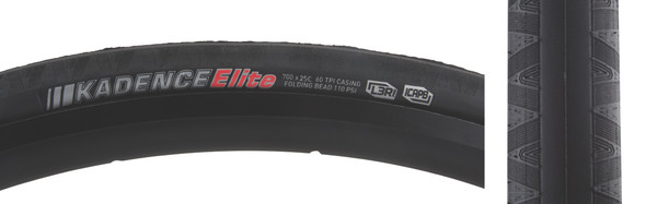 Kenda Tire Kadence Elite 700X25 Black/Black/Ref-Hp L3R-Pro/Icapb/60 Fold 110Psi