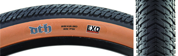 Maxxis Tire Dth 26X2.3 Black/Dsk Wire/60 Sc/Exo