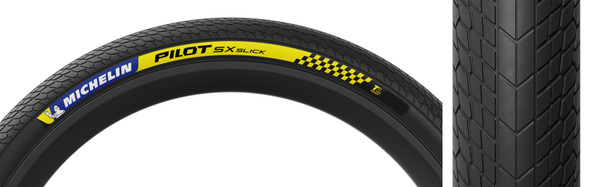Michelin Tire Pilot Sx Slick 20X1.7 Black/Black Fold/4X120/Tlr