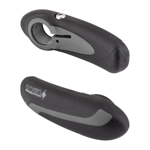 Origin8 Hb End Bar Ends Sport Alloy/Krtn Black/Gray