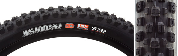 Maxxis Tire Assegai 27.5X2.5 Black Fold/60 3Cg/Exo+/Tr/Wt