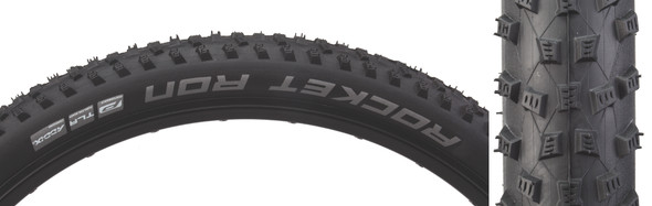 Schwalbe Tire Rocket Ron 27.5X2.25 Perf Twin Black/Bsk Addix Tlr E25 Fold