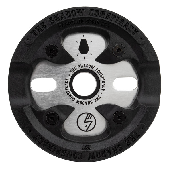 The Shadow Conspiracy Chainring 1Pc 25-Tooth 1/8 Sabotage Pol-Silver