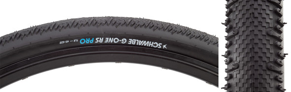 Schwalbe Tire G-One Rs Pro 700X55 Evo V-Guard Black/Bsk Addix Race Tlr E25 Fold