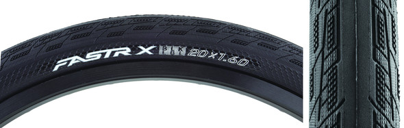 Tioga Tire Fastr X Black Lbl 20X1.6 Fold Black