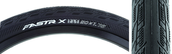 Tioga Tire Fastr X Black Lbl 20X1.75 Fold Black