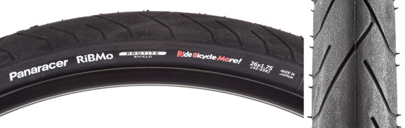 Panaracer Tire Ribmo Protite 26X1.75 Wire Black/Black