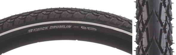 Kenda Tire Kwick Drumlin Sport 700X50 Black/Black/Ref Src/Ks/60 Wire 80Psi E50