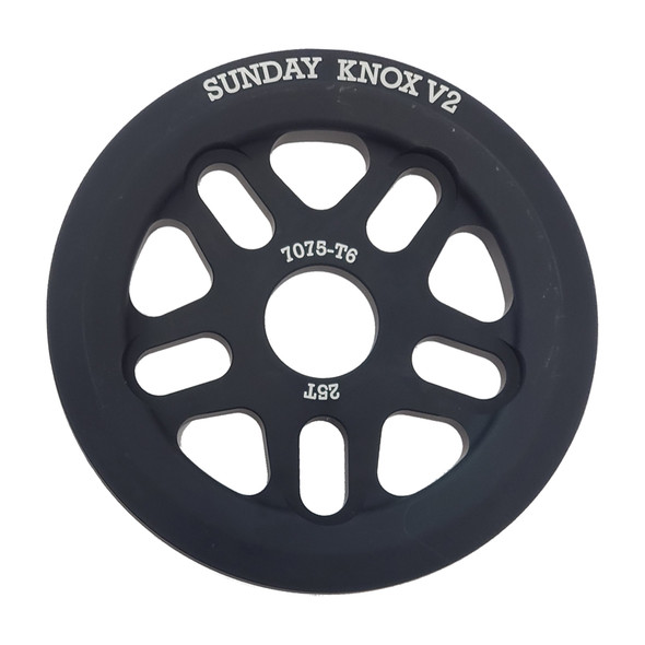 Sunday Chainring 1Pc 25-Tooth Knox V2 Black
