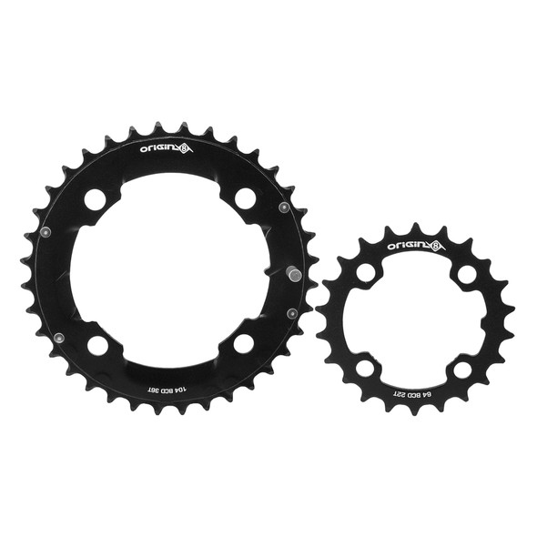 Origin8 Chainring Thruster 64/104Mm 22/36-Tooth 10/11-Speed 4B Set Black