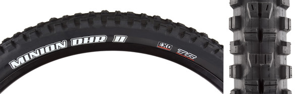 Maxxis Tire Minion Dhr Ii 26X2.4 Black Fold/60 Dc/Exo/Tr/Wt