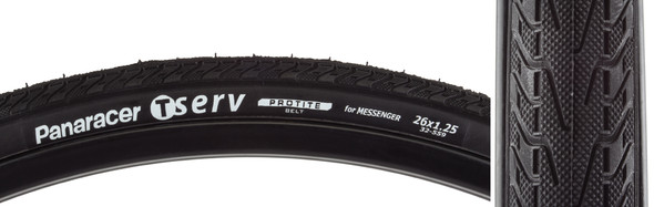 Panaracer Tire Tserv Protite 26X1.25 Fold Black/Black