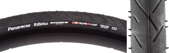 Panaracer Tire Ribmo Protite 700X25 Fold Black/Black