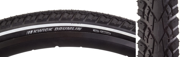 Kenda Tire Kwick Drumlin Sport 26X1.75 Black/Black/Ref Src/Ks/60 Wire 60Psi E50