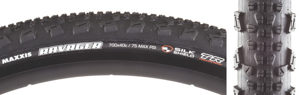 Maxxis Tire Ravager 700X40 Black Fold/60 Dc/Stainless Steel/Tr