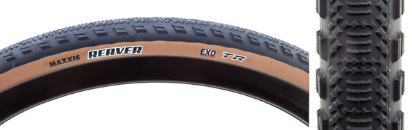 Maxxis Tire Reaver 700X40 Black/Tan Fold/120 Exo/Tr