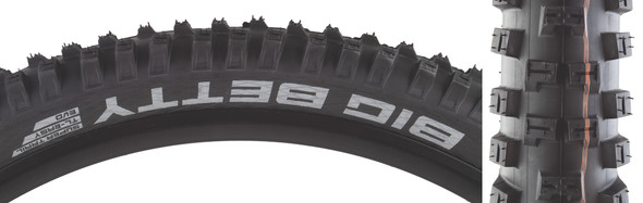 Schwalbe Tire Big Betty Evo 27.5X2.4 S-Trail Black/Bsk Addix Soft Tlr Fold