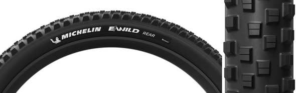 Michelin Tire E-Wild Rear 27.5X2.8 Black/Black Fold/2X33 Magi-X/E50/Tlr