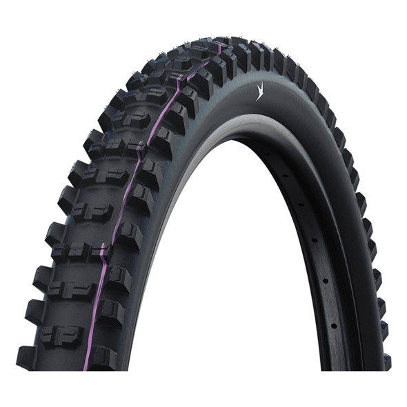 Schwalbe Tire Shredda Rear 29X2.5 Evo Gravity Pro Radial Black/Bsk Addix U-Soft Tlr E50 Fold