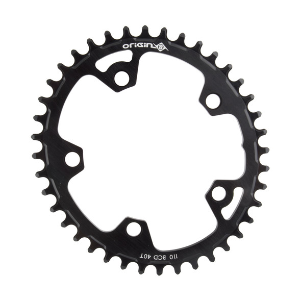 Origin8 Chainring Holdfast Oval 110Mm 40-Tooth 10/11-Speed 5B Black