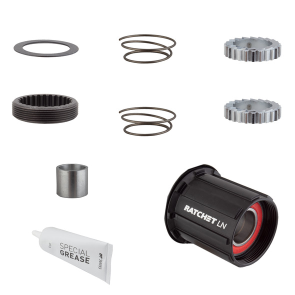 Dt Swiss Hub Cassette Body Upgrade Kit 3-Pawl To Ratchet Ln Alloy 18-Tooth Shi 11Smtb