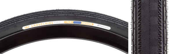 Panaracer Tire Gravelking Stainless Steel 700X30 Fold Tubeless Black/Black (O)