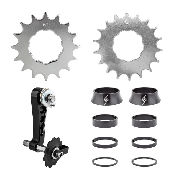 Origin8 Derailleur Part Sgl Spd Kit Conical 16&18/Spcr/Gide