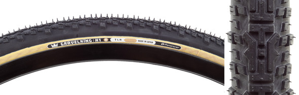 Panaracer Tire Gravelking X1 R 700X40 Fold Tubeless Black/Am