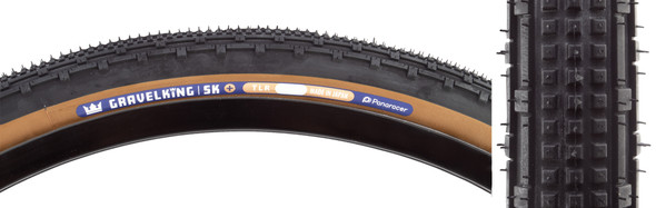 Panaracer Tire Gravelking Sk+ 29X2.1 Fold Tubeless Black/Tan (O)
