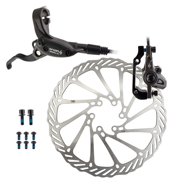 Origin8 Brake Disc Vise Hydraulic Mountain Bike Front With Lvr 180 Black