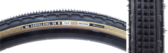 Panaracer Tire Gravelking Sk R 700X30 Fold Tubeless Black/Am