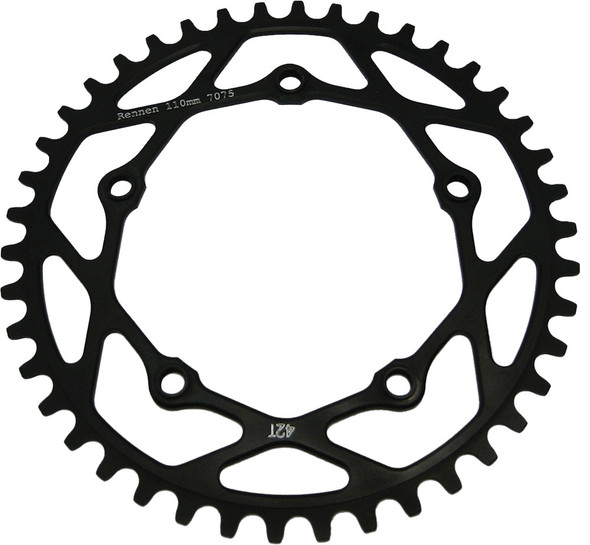 Rennen 5-Bolt Threaded 39.9T Black 5 Bolt 110Mm:39.9Tb