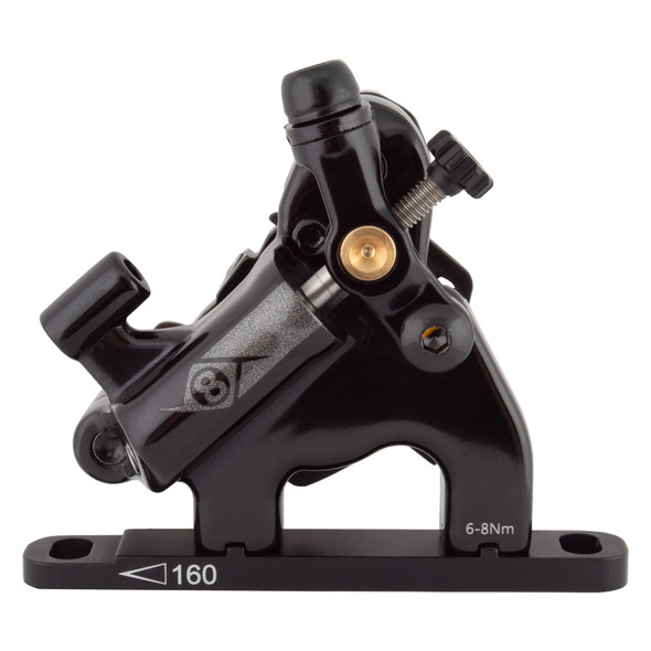 Origin8 Brake Disc Vise Mechanical/Hydraulic Flat Mount Front Black Caliper Only