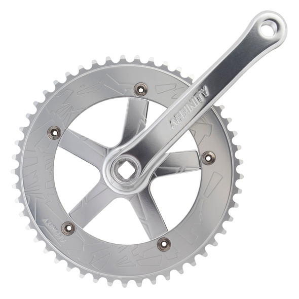 Affinity Crankarm Set 170 144 Bcd With Bottom Bracket Pol Silver