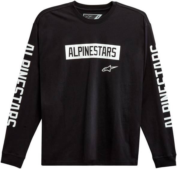 Alpinestars Ls Face Off Tee Black Sm 1213-71810-10-S